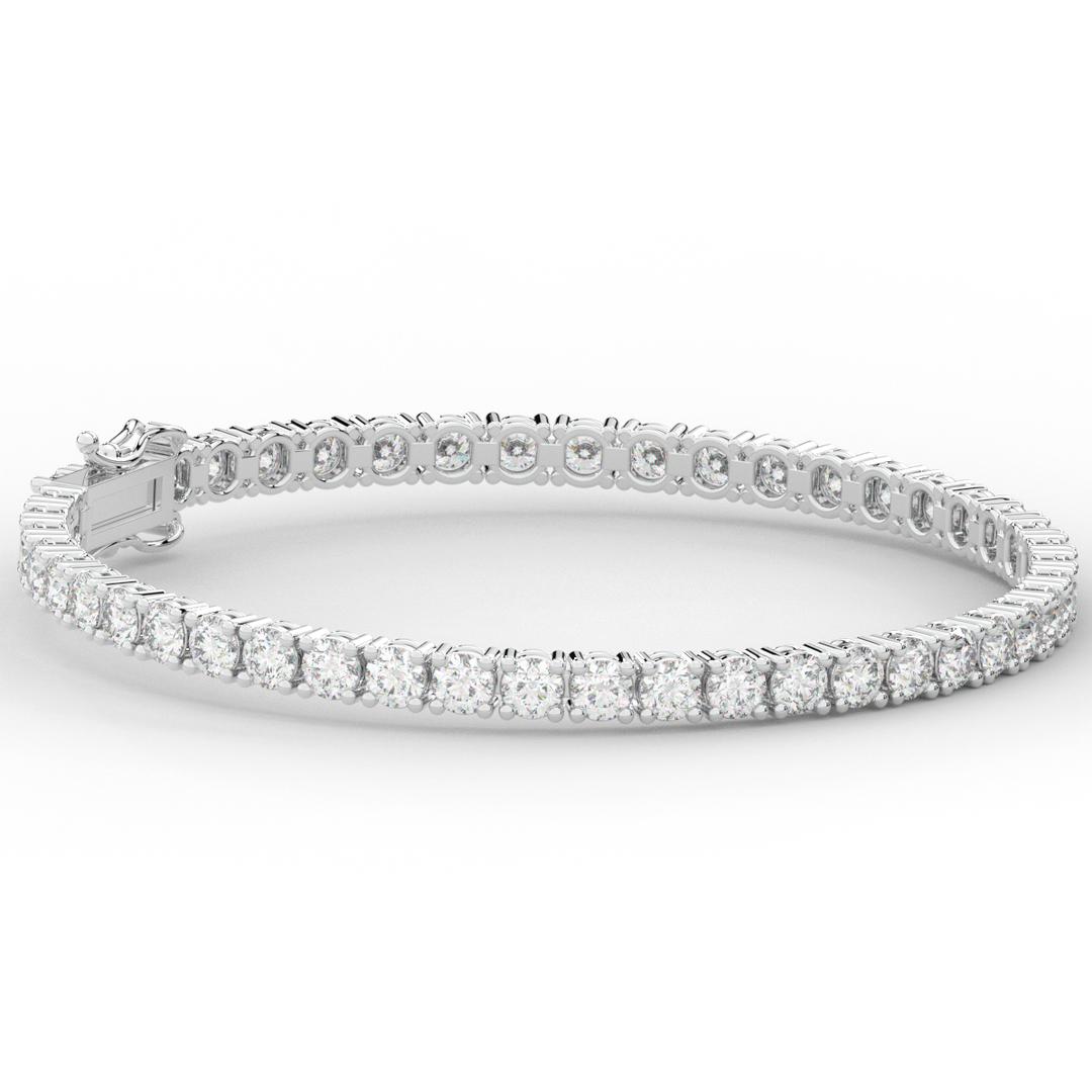 7.00CT.TW ROUND LAB DIAMOND TENNIS BRACELET - Nazarelle