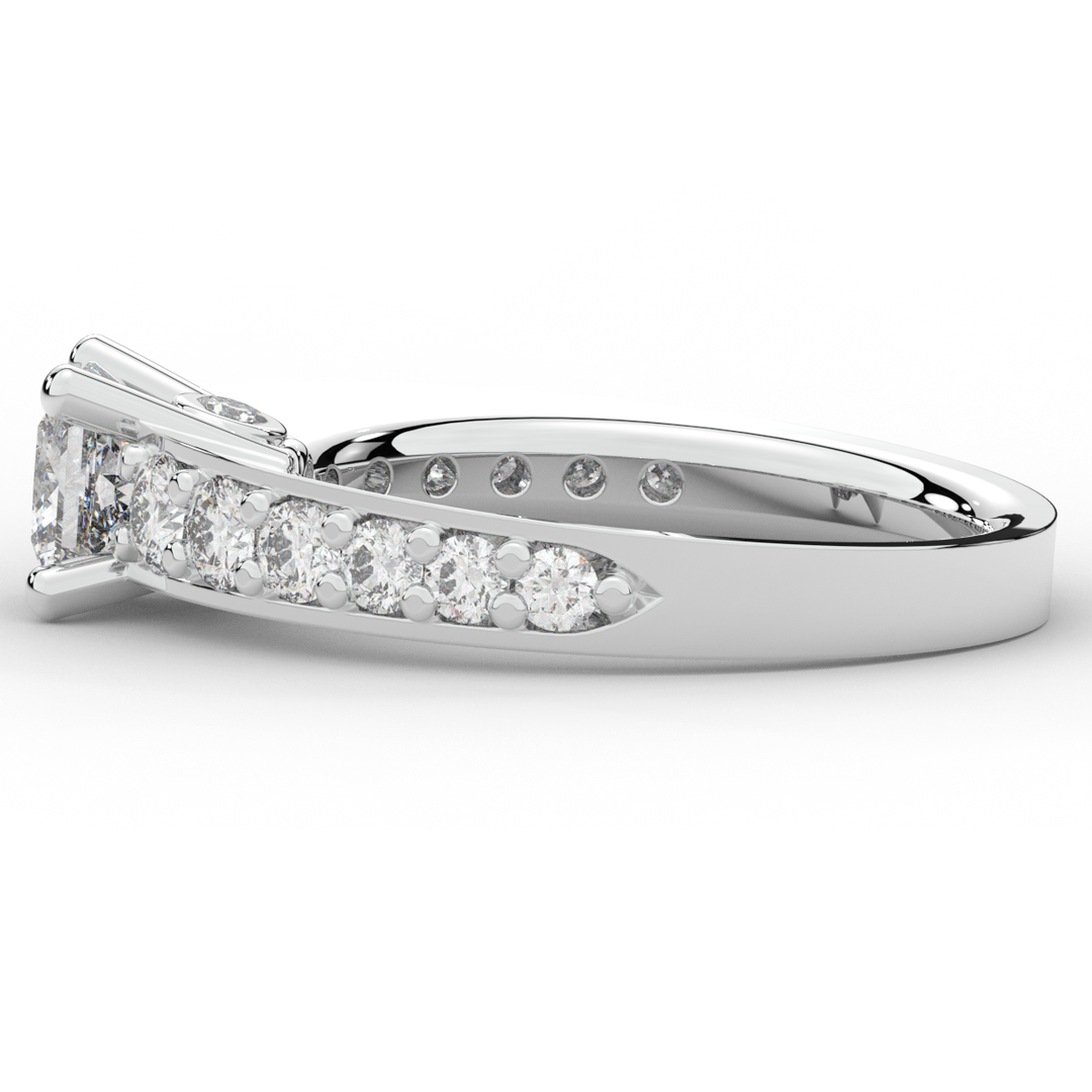 1.75CT.TW PRINCESS LAB DIAMOND SOLITAIRE ENGAGEMENT RING - Nazarelle