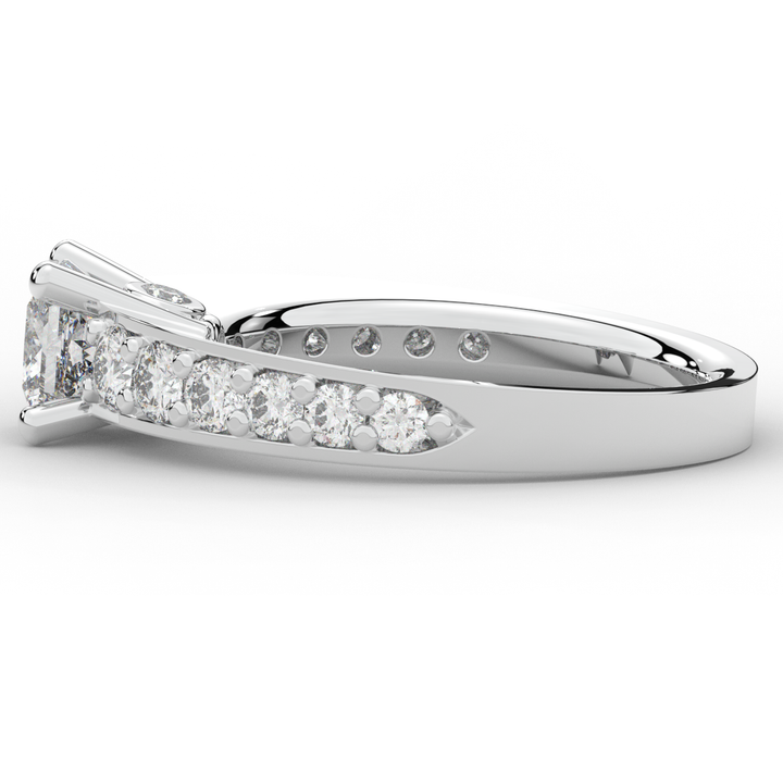 1.75CT.TW PRINCESS LAB DIAMOND SOLITAIRE ENGAGEMENT RING - Nazarelle