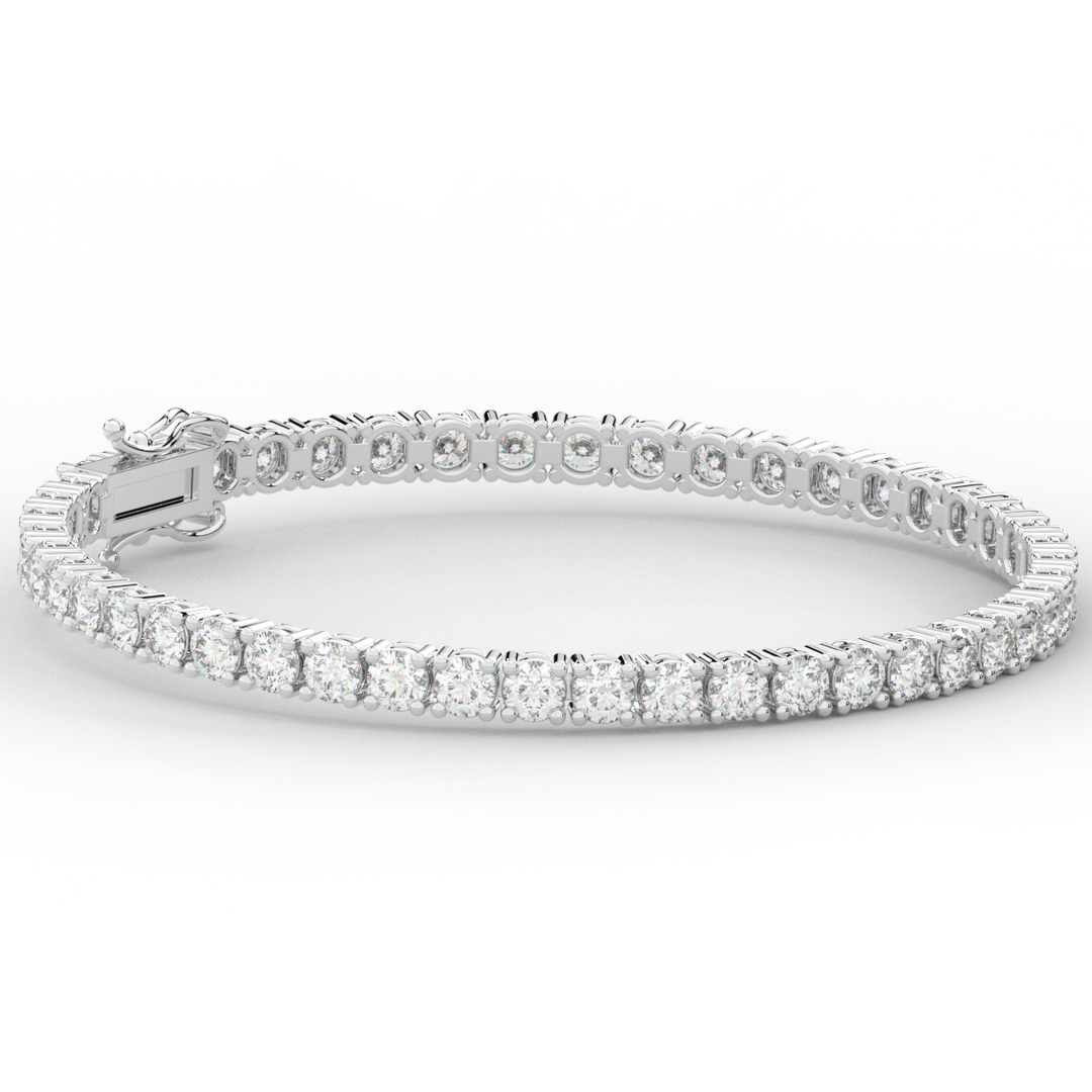 7.00CT.TW ROUND LAB DIAMOND TENNIS BRACELET - Nazarelle
