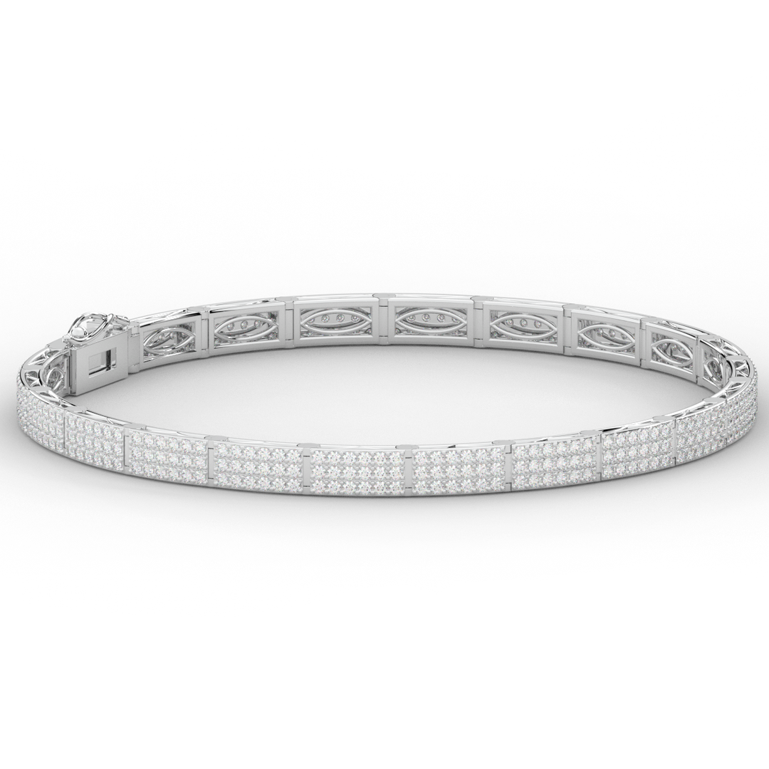 2.25CT.TW ROUND LAB DIAMOND TENNIS BRACELET - Nazarelle