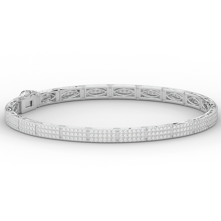 2.25CT.TW ROUND LAB DIAMOND TENNIS BRACELET - Nazarelle