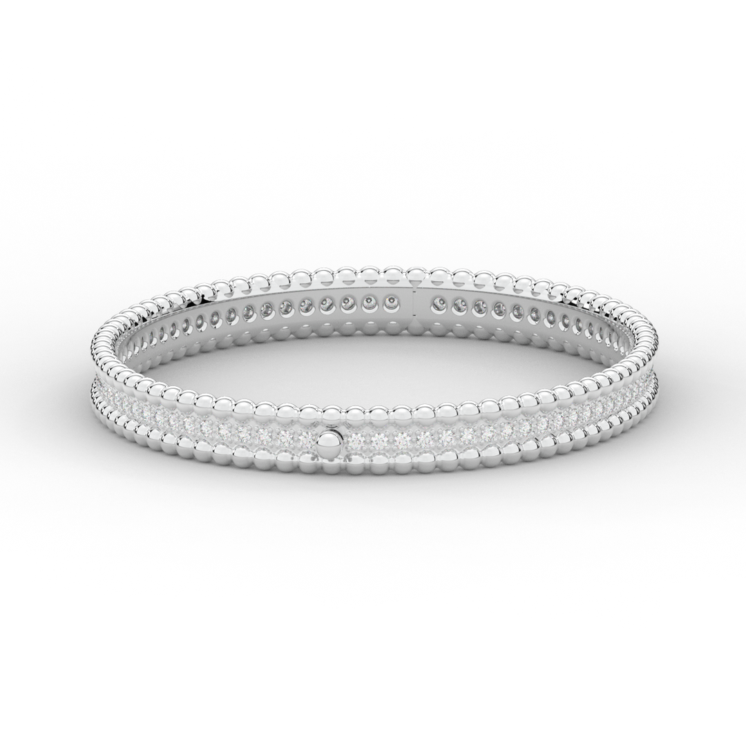 1.20CT.TW ROUND LAB DIAMOND ETERNITY BANGLE - Nazarelle