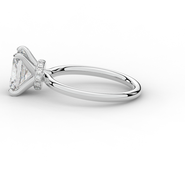 2.05CT.TW RADIANT LAB DIAMOND SOLITAIRE ENGAGEMENT RING - Nazarelle