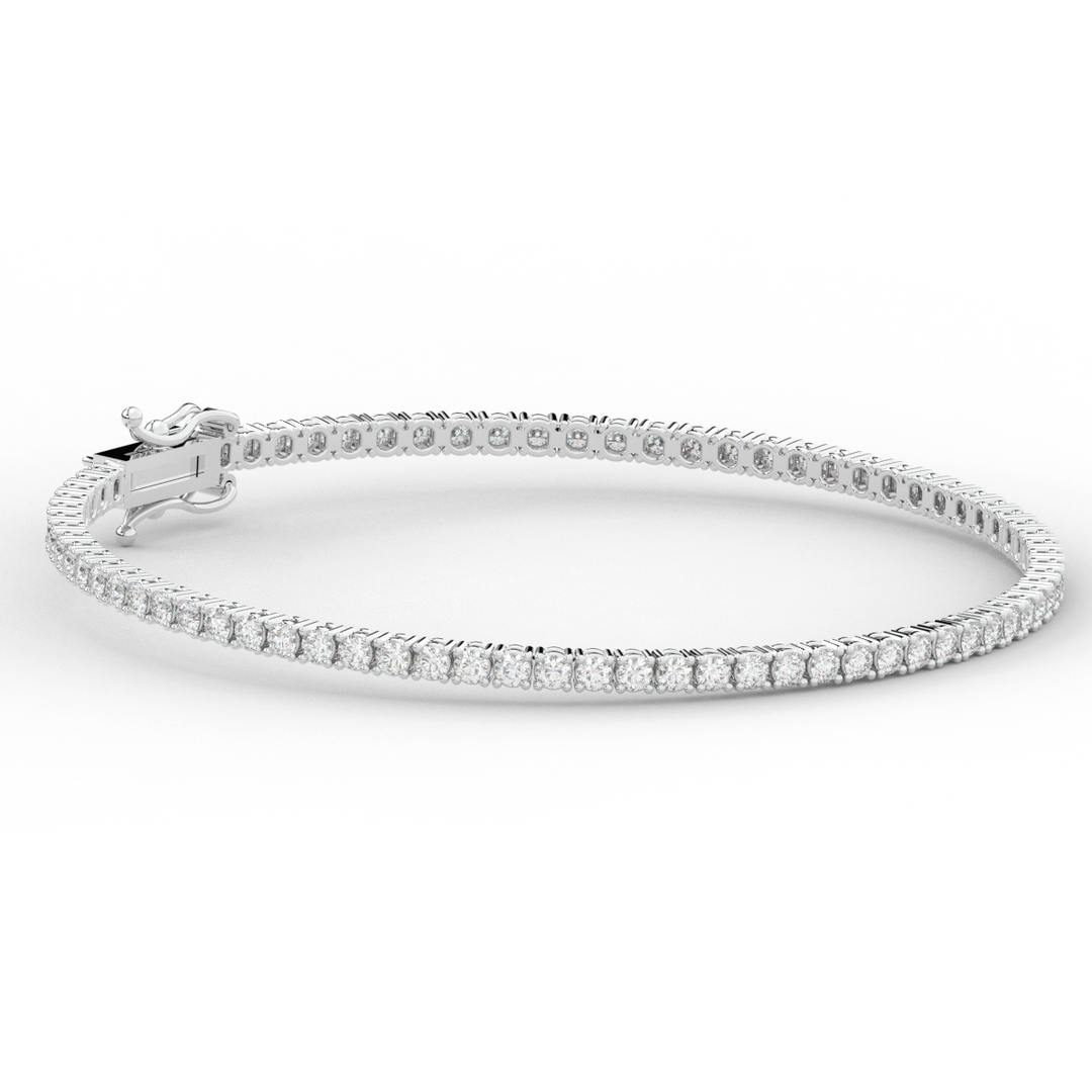 3.00CT.TW ROUND LAB DIAMOND TENNIS BRACELET - Nazarelle