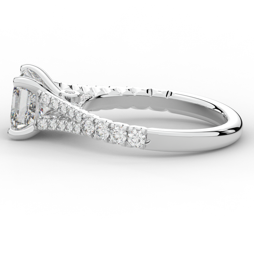 2.45CT.TW ASSCHER LAB DIAMOND ENGAGEMENT RING - Nazarelle