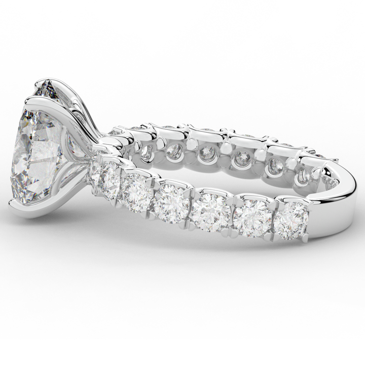 4.35CT.TW OVAL LAB DIAMOND ENGAGEMENT RING - Nazarelle