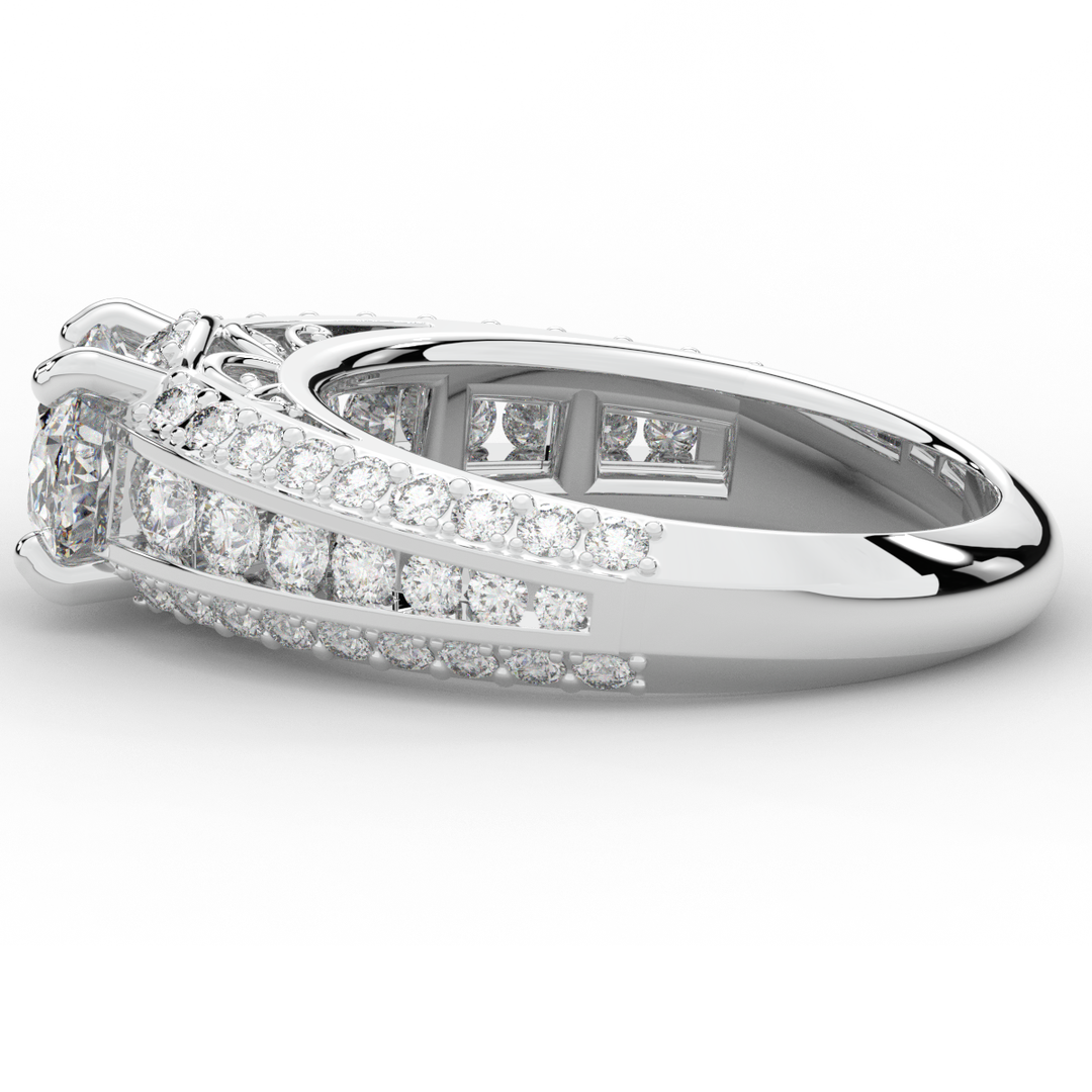 1.80CT.TW OVAL LAB DIAMOND SOLITAIRE ENGAGEMENT RING - Nazarelle