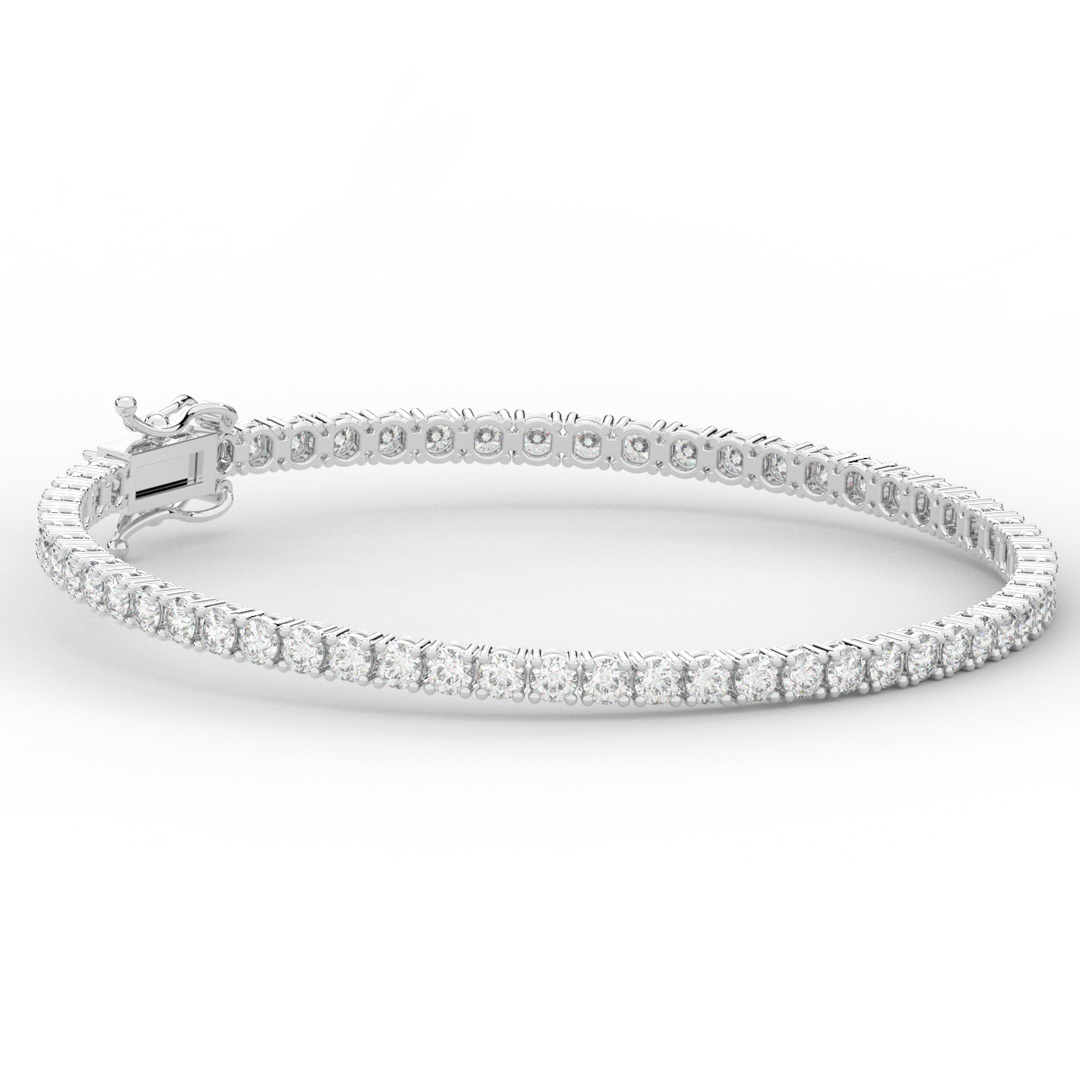5.00CT.TW ROUND LAB DIAMOND TENNIS BRACELET - Nazarelle