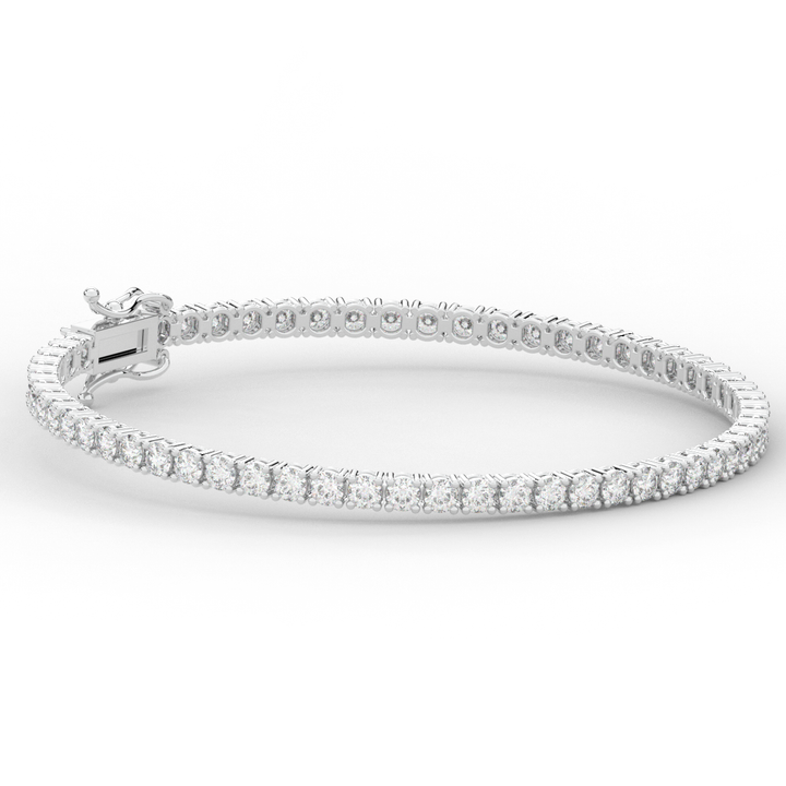5.00CT.TW ROUND LAB DIAMOND TENNIS BRACELET - Nazarelle