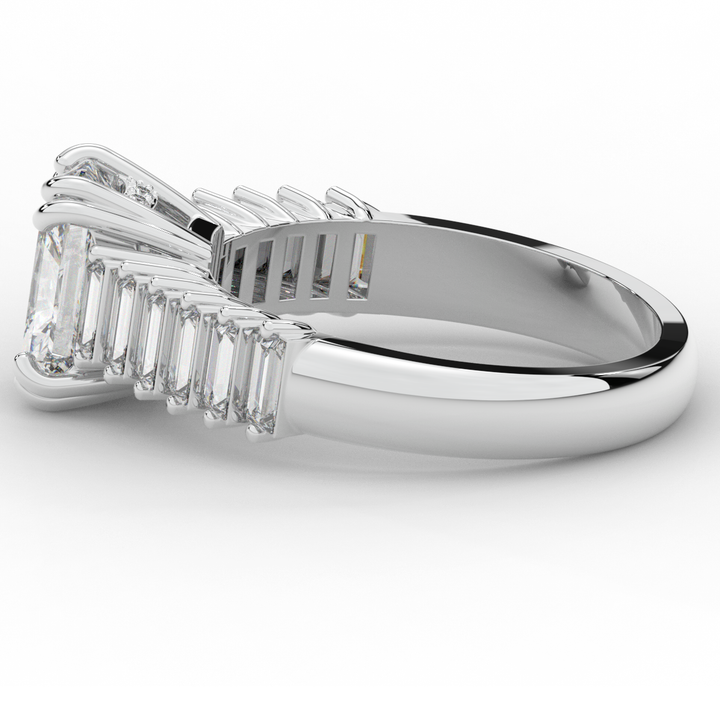2.60CT.TW RADIANT LAB DIAMOND ENGAGEMENT RING - Nazarelle