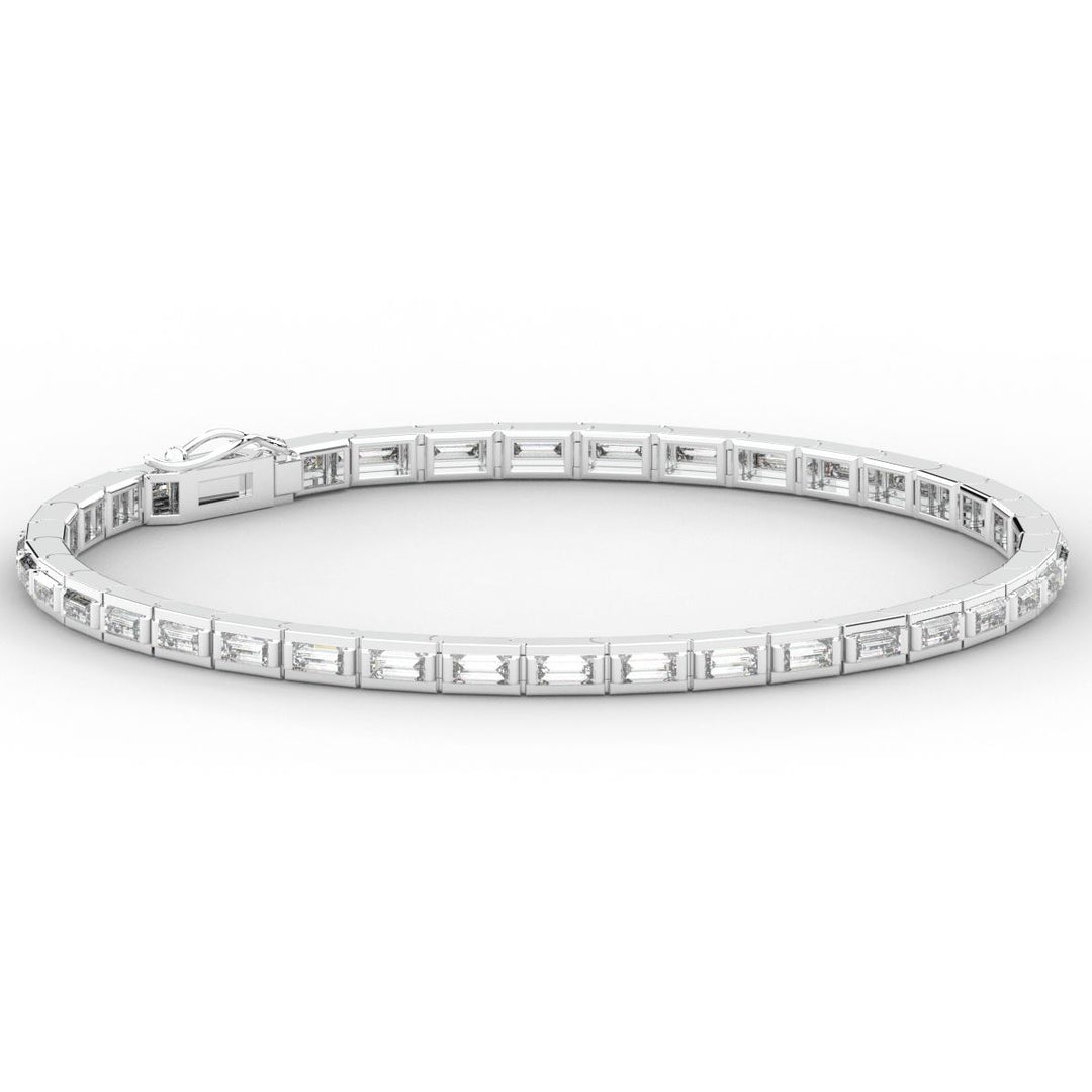 3.40CT.TW ROUND LAB DIAMOND TENNIS BRACELET - Nazarelle