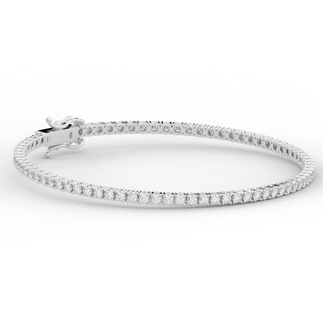 3.00CT.TW ROUND LAB DIAMOND TENNIS BRACELET - Nazarelle