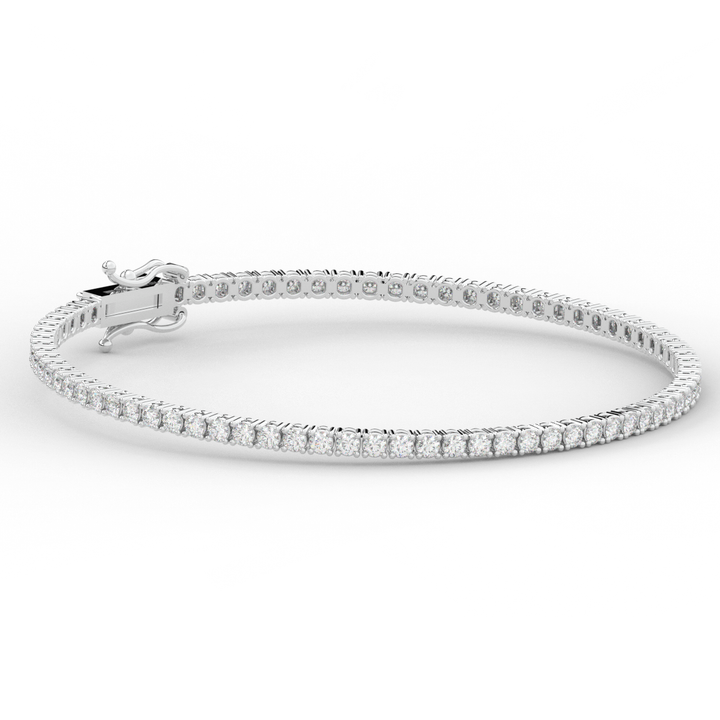 3.00CT.TW ROUND LAB DIAMOND TENNIS BRACELET - Nazarelle