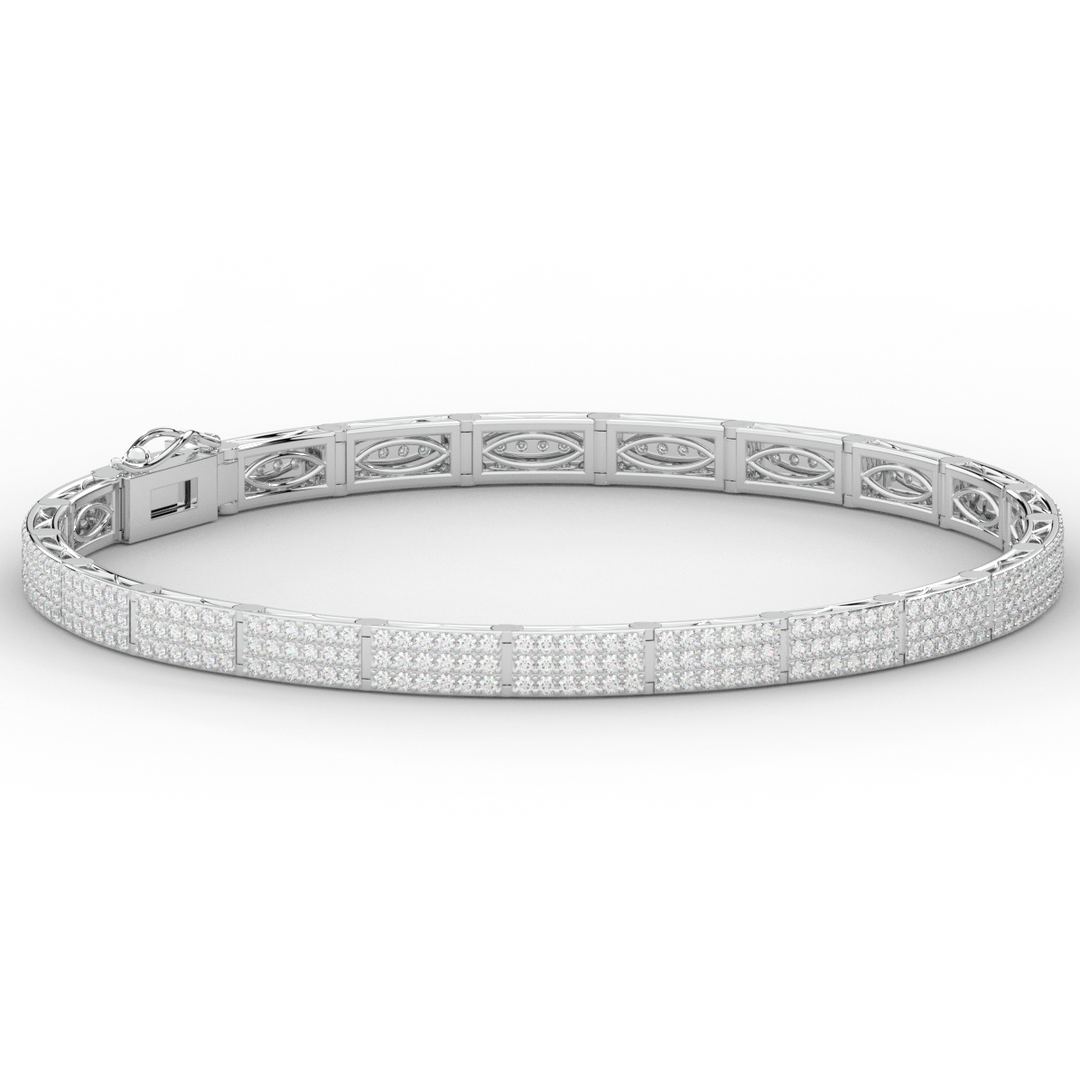 2.25CT.TW ROUND LAB DIAMOND TENNIS BRACELET - Nazarelle