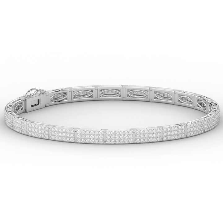 2.25CT.TW ROUND LAB DIAMOND TENNIS BRACELET - Nazarelle