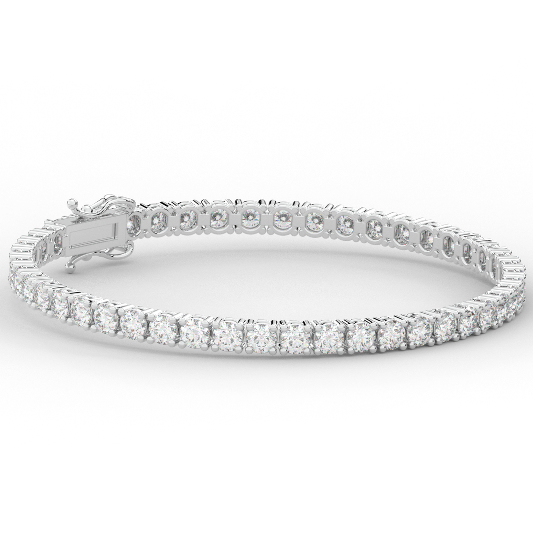 7.00CT.TW ROUND LAB DIAMOND TENNIS BRACELET - Nazarelle