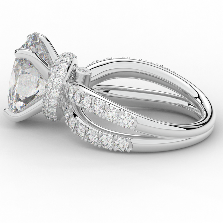 6.25CT.TW OVAL LAB DIAMOND ENGAGEMENT RING - Nazarelle