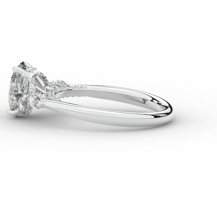 2.00CT.TW OVAL LAB DIAMOND ENGAGEMENT RING - Nazarelle
