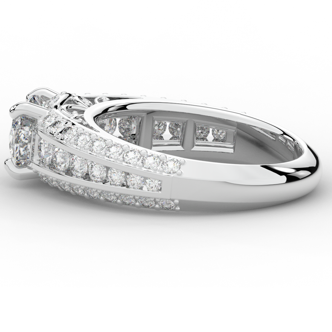 1.80CT.TW OVAL LAB DIAMOND SOLITAIRE ENGAGEMENT RING - Nazarelle