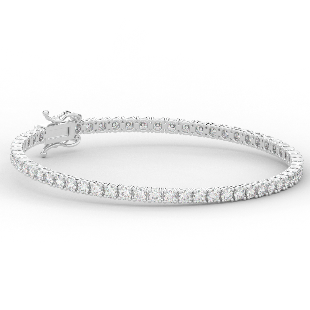 5.00CT.TW ROUND LAB DIAMOND TENNIS BRACELET - Nazarelle