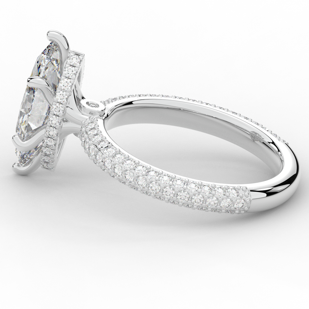 2.60CT.TW MARQUISE LAB DIAMOND ENGAGEMENT RING - Nazarelle