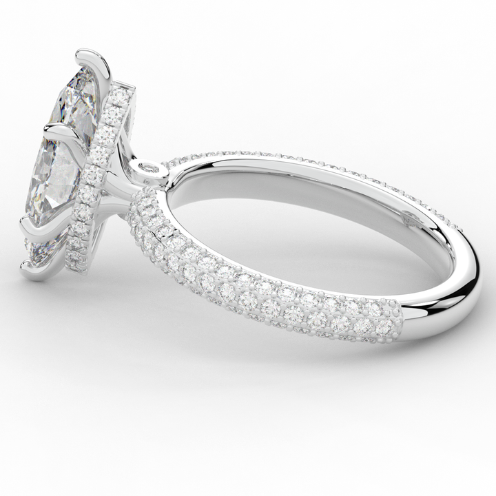 2.60CT.TW MARQUISE LAB DIAMOND ENGAGEMENT RING - Nazarelle