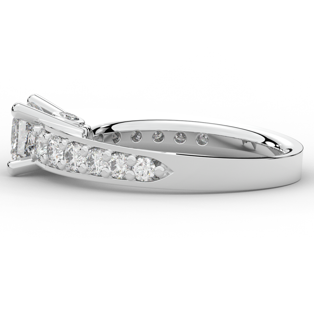 1.75CT.TW PRINCESS LAB DIAMOND SOLITAIRE ENGAGEMENT RING - Nazarelle