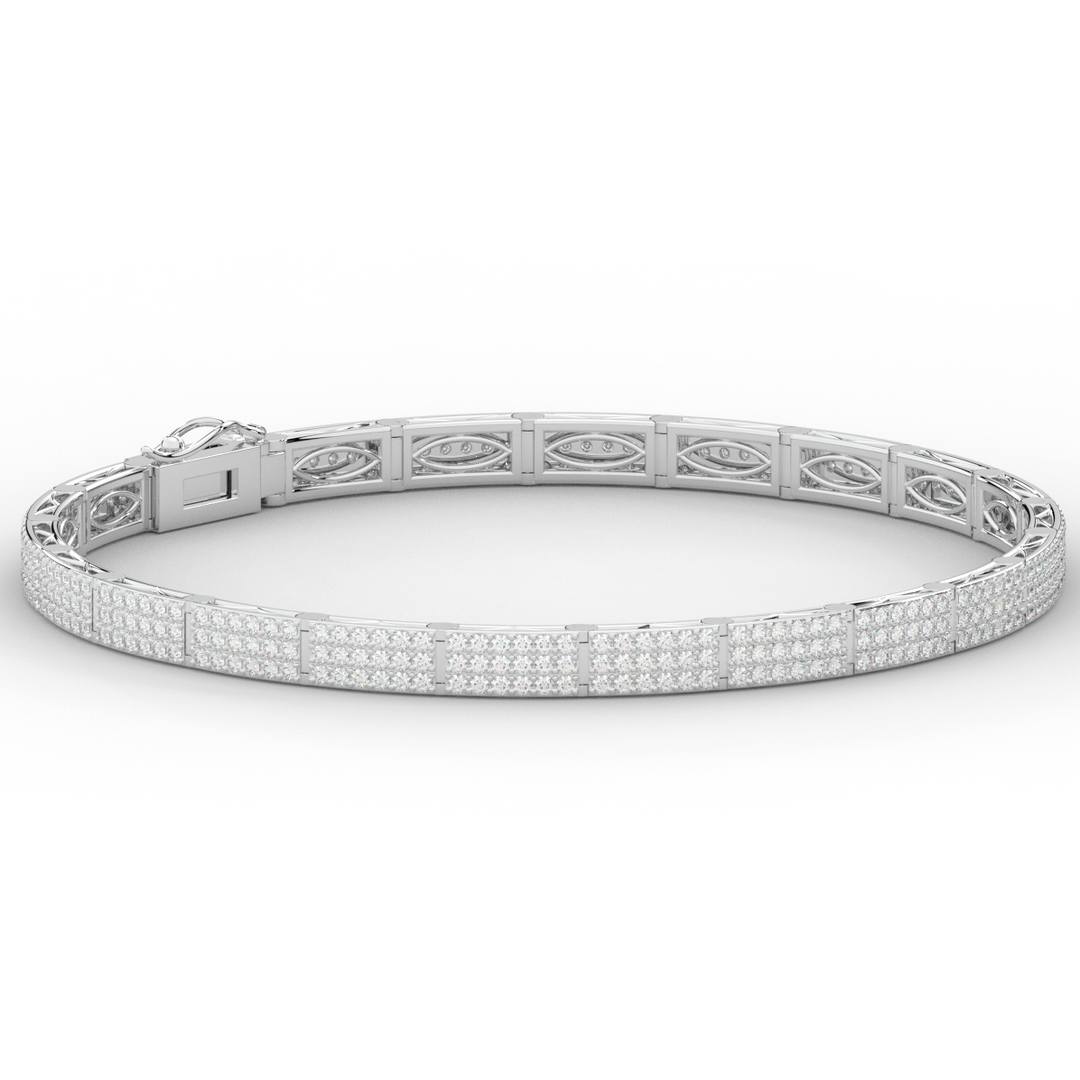 2.25CT.TW ROUND LAB DIAMOND TENNIS BRACELET - Nazarelle