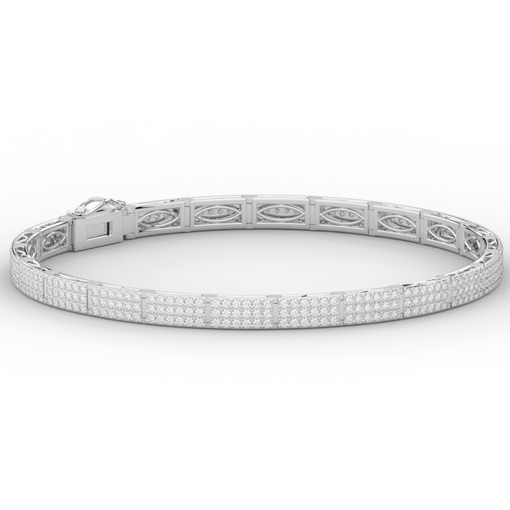 2.25CT.TW ROUND LAB DIAMOND TENNIS BRACELET - Nazarelle
