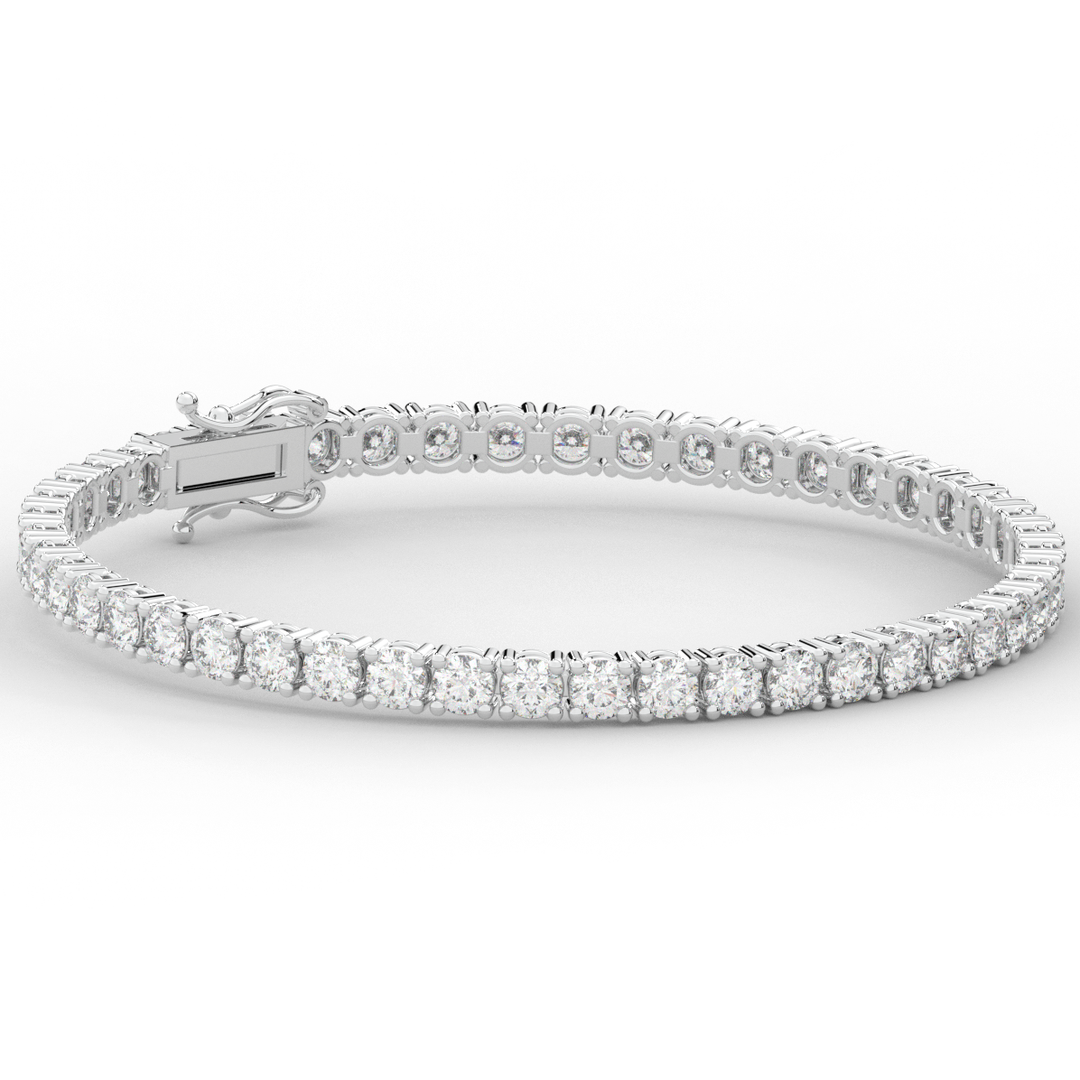 7.00CT.TW ROUND LAB DIAMOND TENNIS BRACELET - Nazarelle