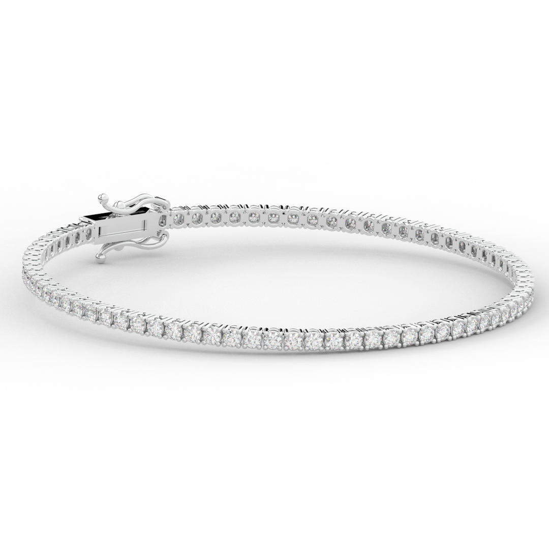 3.00CT.TW ROUND LAB DIAMOND TENNIS BRACELET - Nazarelle