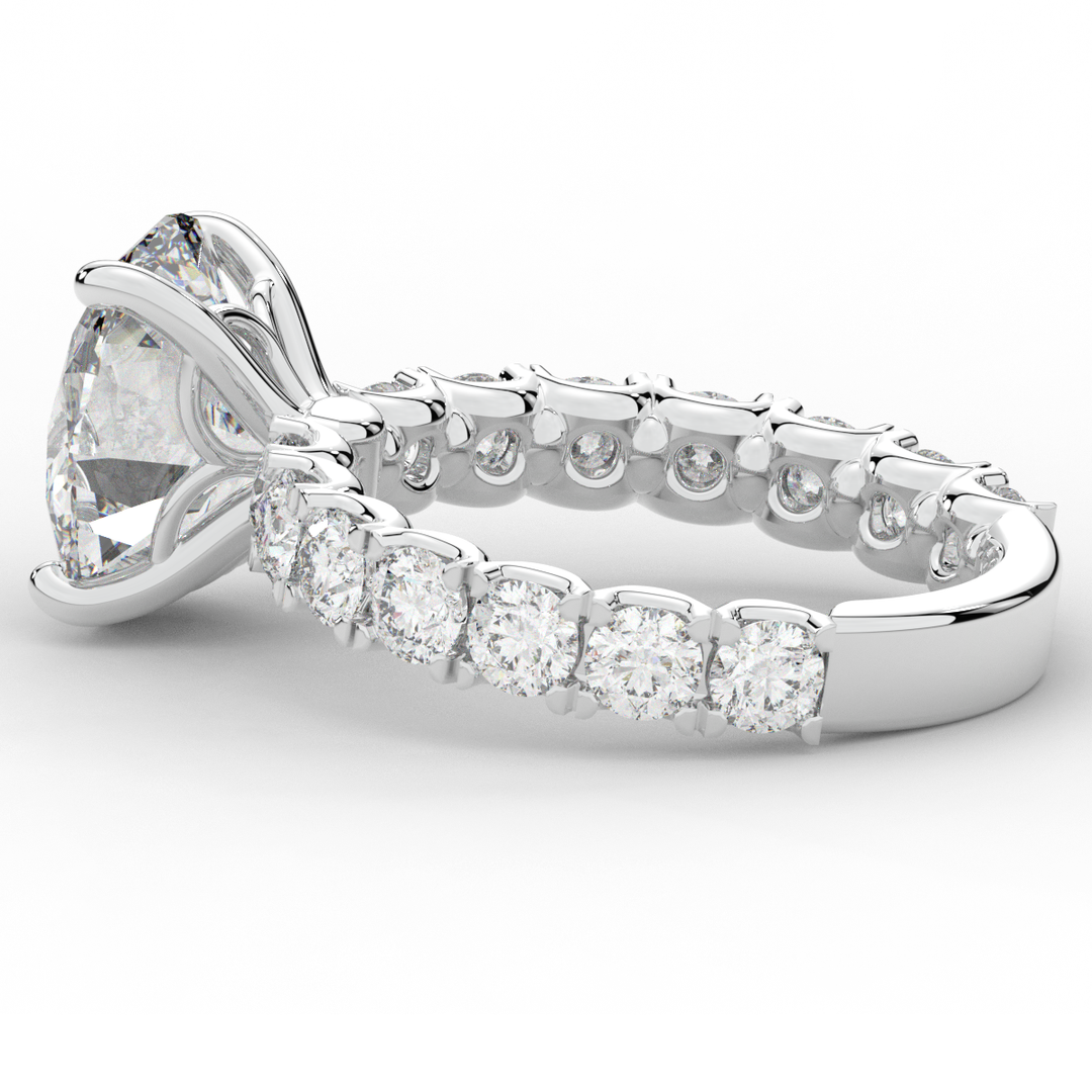 4.35CT.TW OVAL LAB DIAMOND ENGAGEMENT RING - Nazarelle