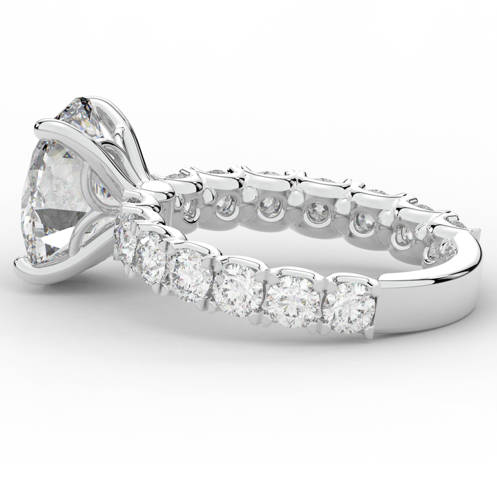 4.35CT.TW OVAL LAB DIAMOND ENGAGEMENT RING - Nazarelle