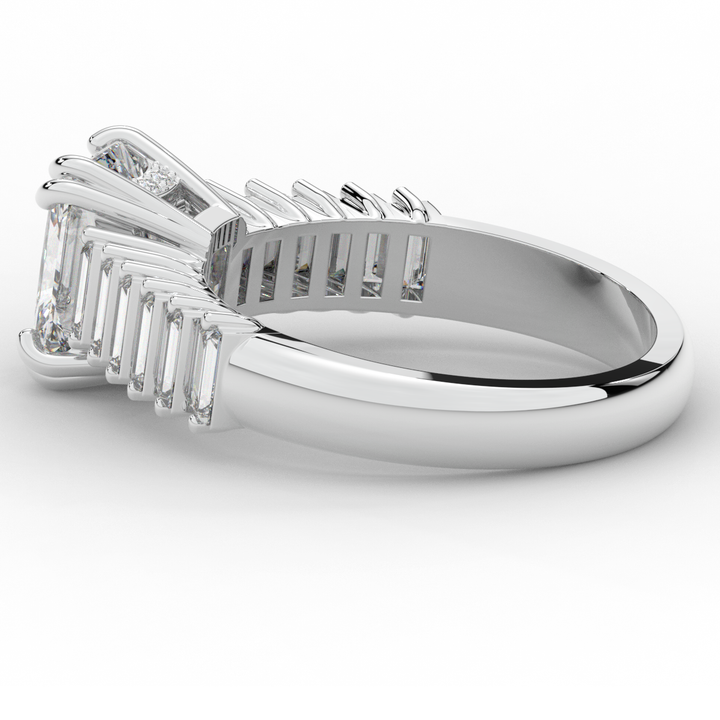 2.60CT.TW RADIANT LAB DIAMOND ENGAGEMENT RING - Nazarelle