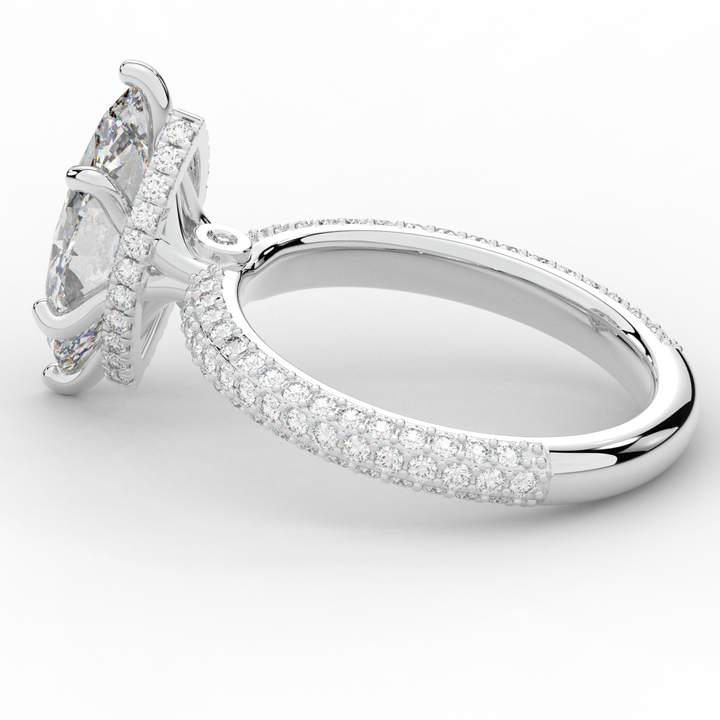 2.60CT.TW MARQUISE LAB DIAMOND ENGAGEMENT RING - Nazarelle