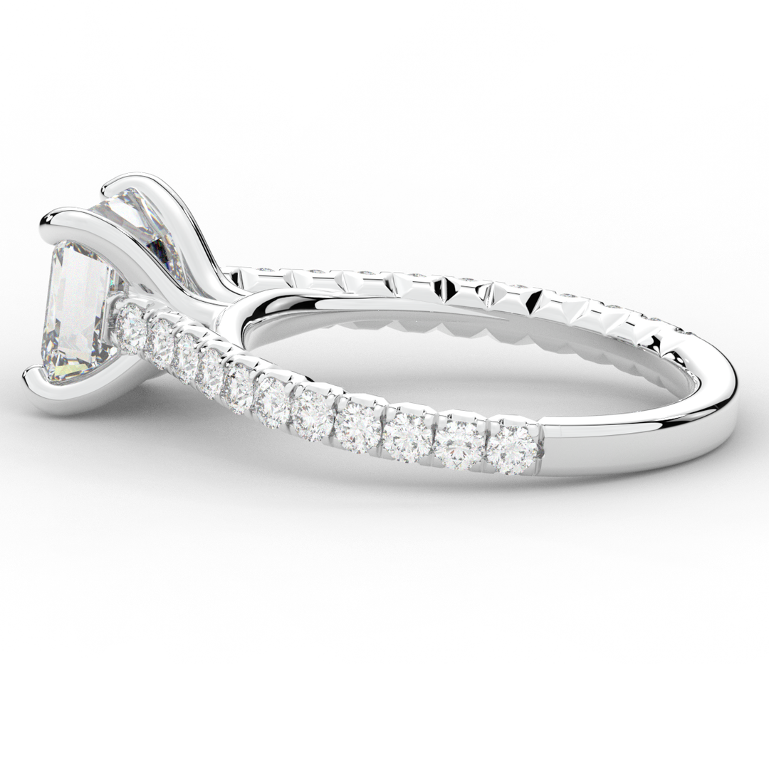 2.40CT.TW ASSCHER LAB DIAMOND ENGAGEMENT RING - Nazarelle