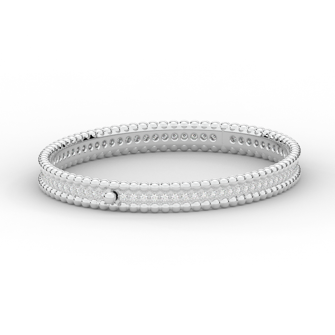 1.20CT.TW ROUND LAB DIAMOND ETERNITY BANGLE - Nazarelle