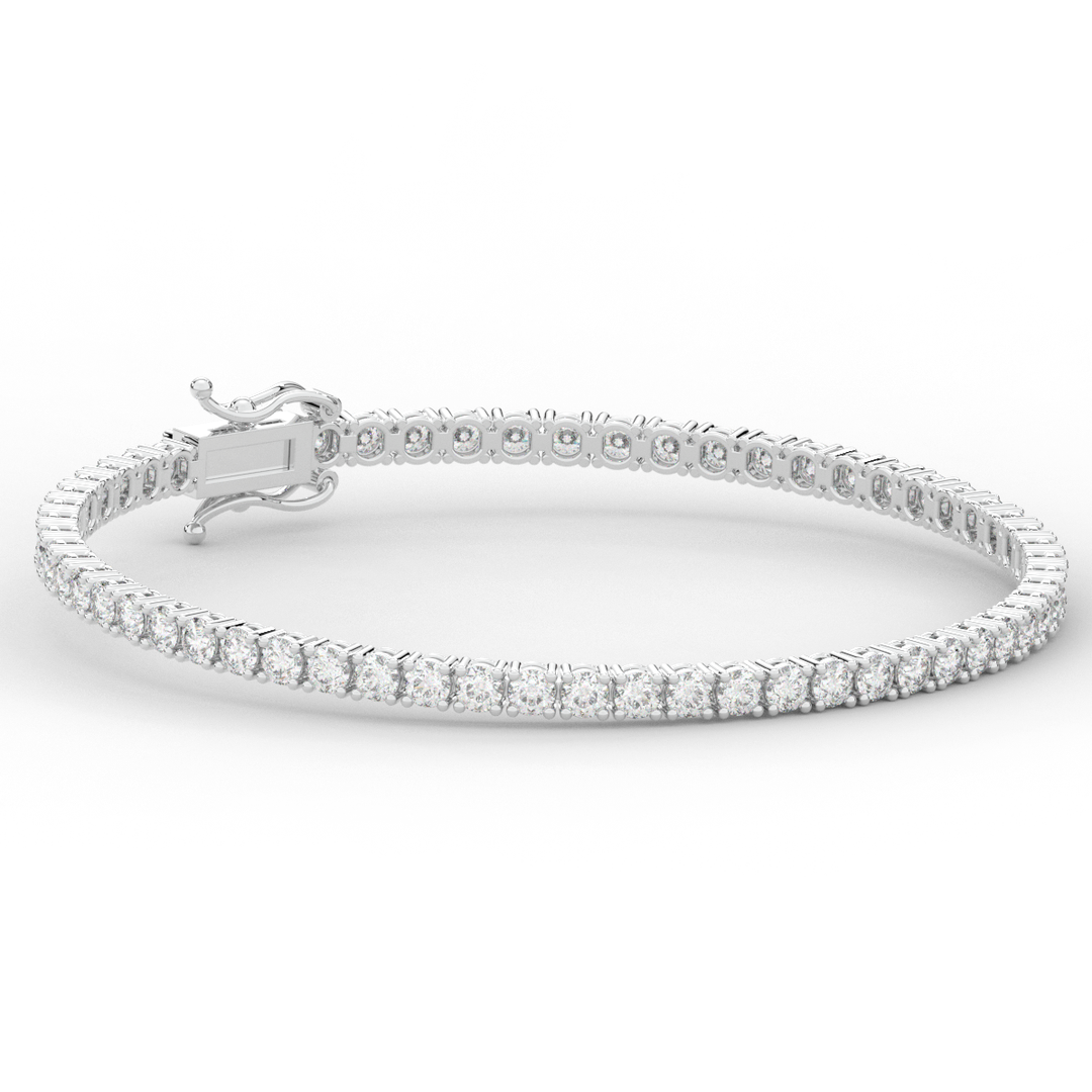 5.00CT.TW ROUND LAB DIAMOND TENNIS BRACELET - Nazarelle