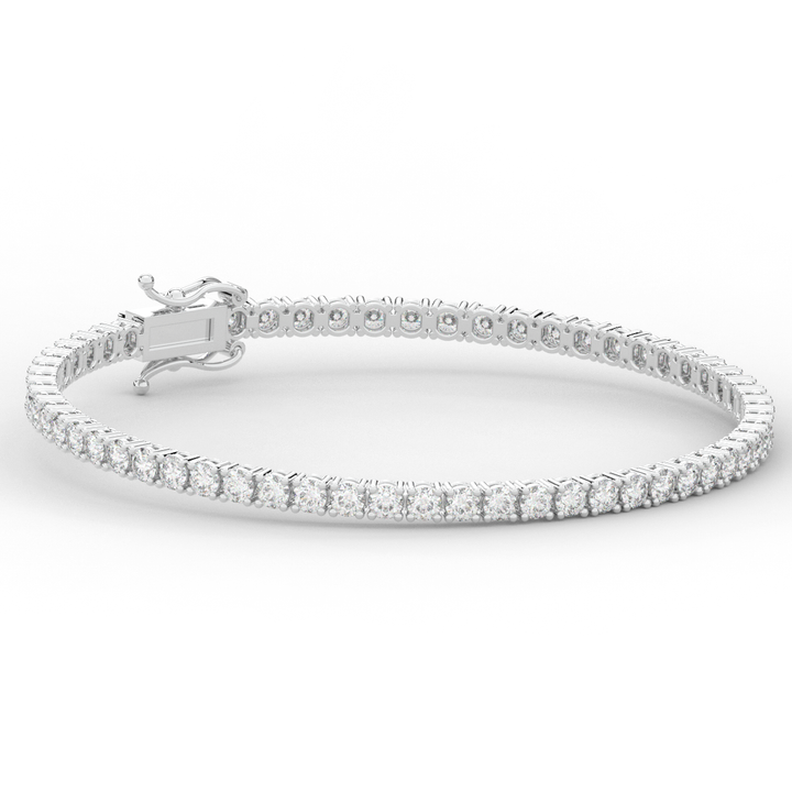 5.00CT.TW ROUND LAB DIAMOND TENNIS BRACELET - Nazarelle