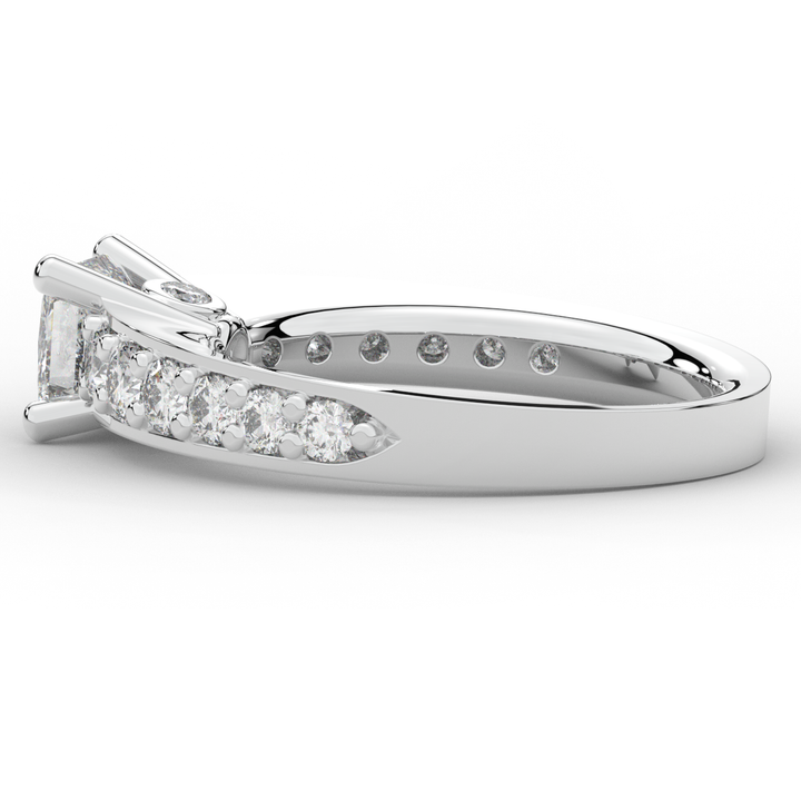 1.75CT.TW PRINCESS LAB DIAMOND SOLITAIRE ENGAGEMENT RING - Nazarelle