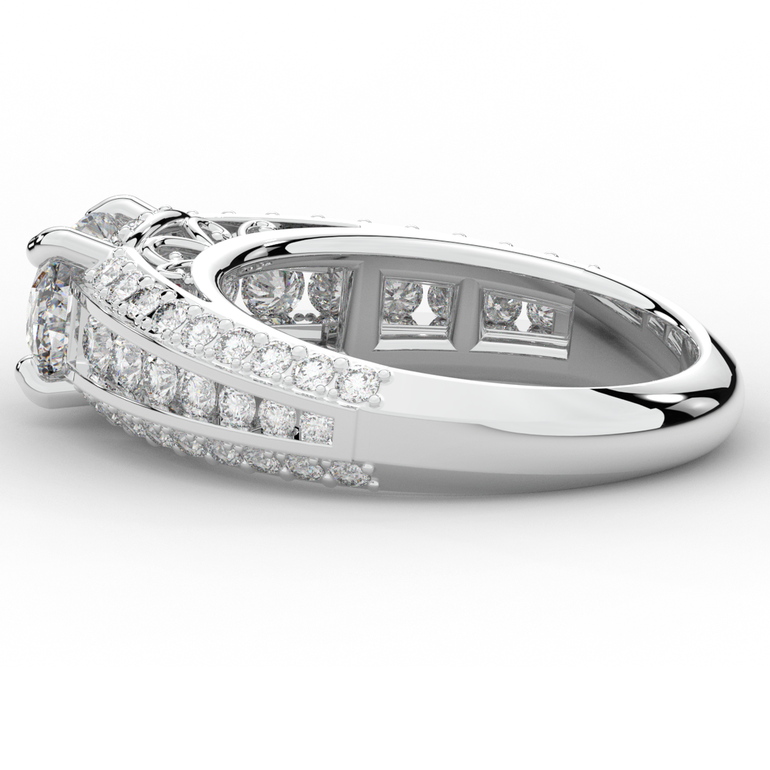 1.80CT.TW OVAL LAB DIAMOND SOLITAIRE ENGAGEMENT RING - Nazarelle
