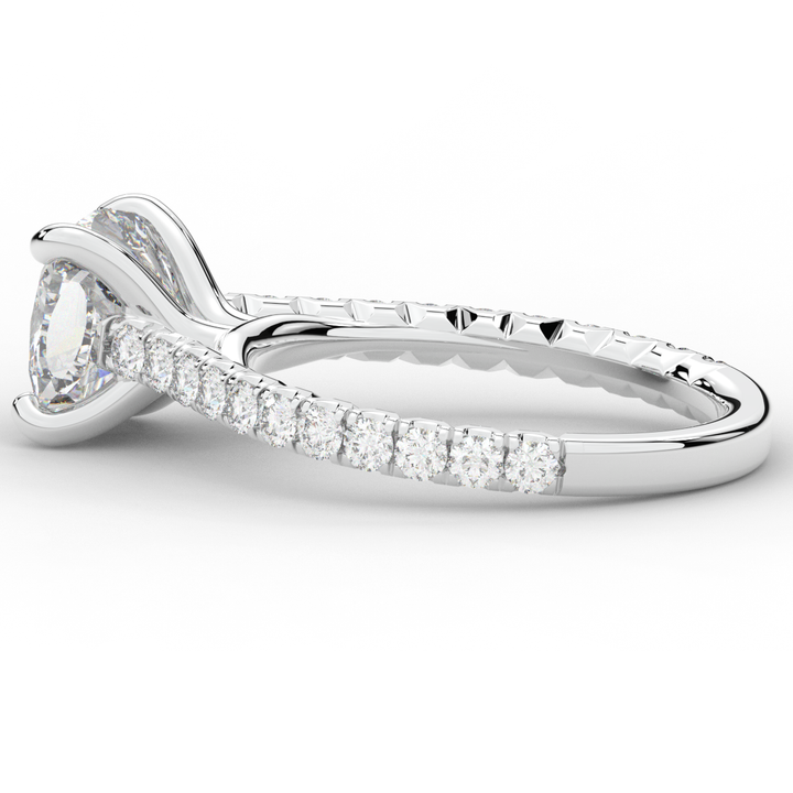 2.40CT.TW CUSHION LAB DIAMOND ENGAGEMENT RING - Nazarelle