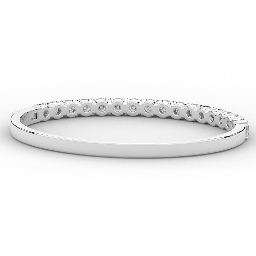 5.00CT.TW ROUND LAB DIAMOND BANGLE - Nazarelle