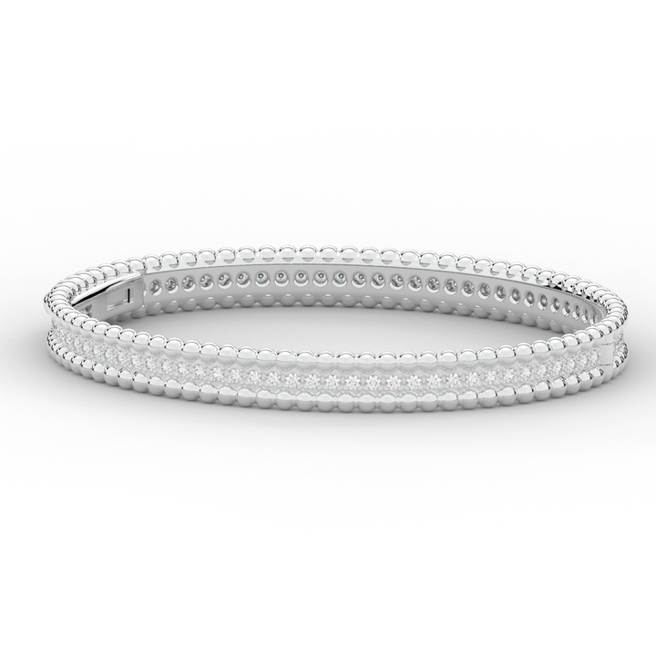 1.20CT.TW ROUND LAB DIAMOND ETERNITY BANGLE - Nazarelle