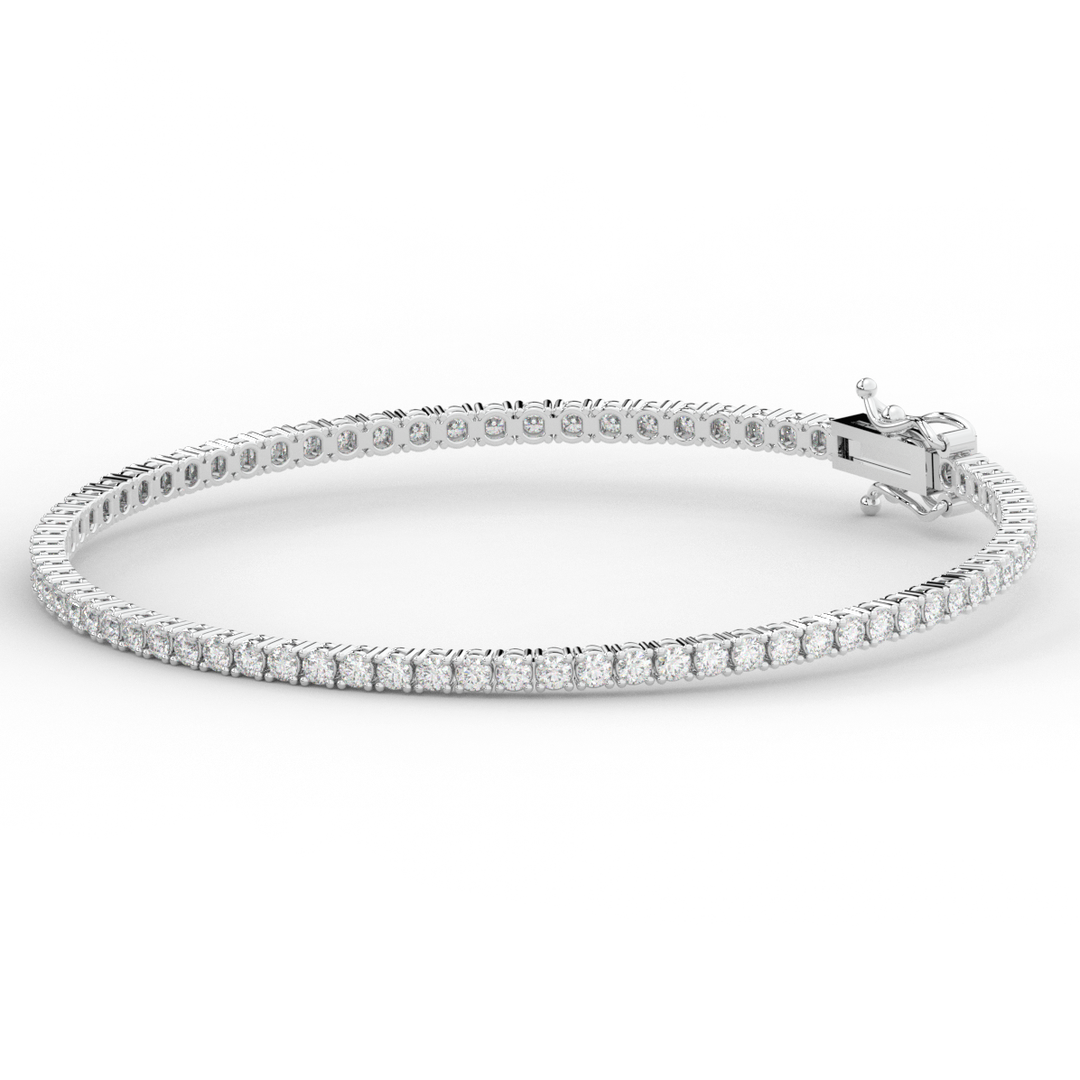 3.00CT.TW ROUND LAB DIAMOND TENNIS BRACELET - Nazarelle