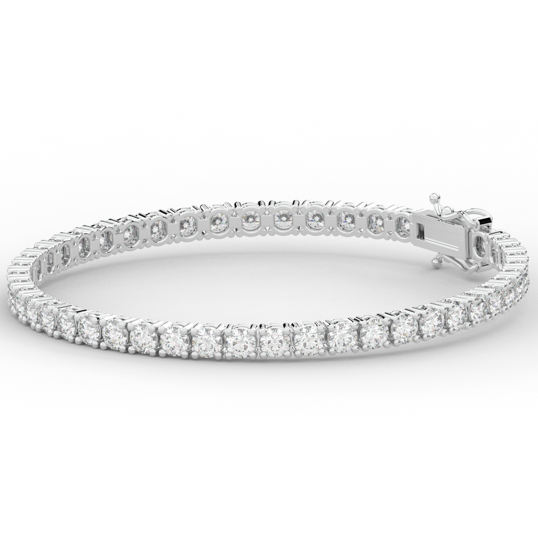 7.00CT.TW ROUND LAB DIAMOND TENNIS BRACELET - Nazarelle