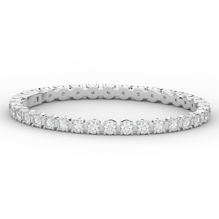 9.00CT.TW ROUND LAB DIAMOND ETERNITY BANGLE - Nazarelle
