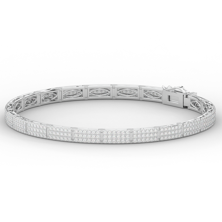 2.25CT.TW ROUND LAB DIAMOND TENNIS BRACELET - Nazarelle