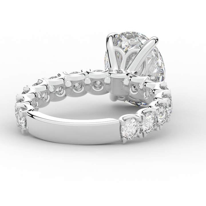 4.35CT.TW OVAL LAB DIAMOND ENGAGEMENT RING - Nazarelle